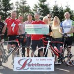 From the left: Philip Lightfoot, Neil Graham, Gary Thwaite, George Lattimer, Steve Graham, Lorna Barwise, Matthew Scott, Hannah Sherlock and Andrew Simpson. Rider Peter Hill is missing from the photo