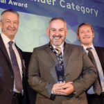Barry Receiveing his award
